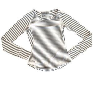 Mountain Hardwear‎ Womens XS Striped Long Sleeve Athletic Shirt Top Athleisure